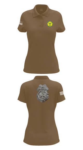 Womens Short Sleeve Performance Polo, 88th Military Police Company, , Teamtime, Team time, sublimation, custom sports apparel, team uniforms, spirit wear, spiritwear, sports uniforms, custom shirts, team store, custom team store, fundraiser sports, apparel fundraiser