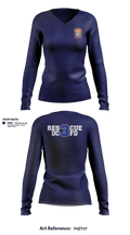 Washington DC Fire Department 38057797 Women's Long Sleeve V-neck Shirt - 3