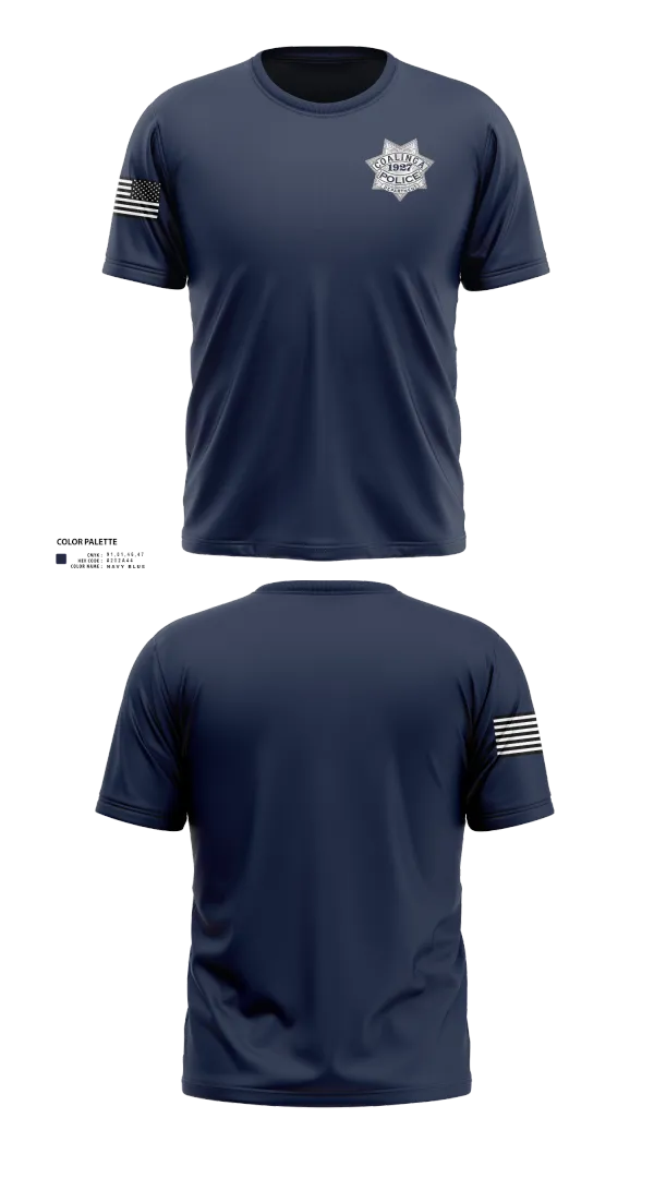 Coalinga Police Department Old School Cotton Feel Shirt - 23