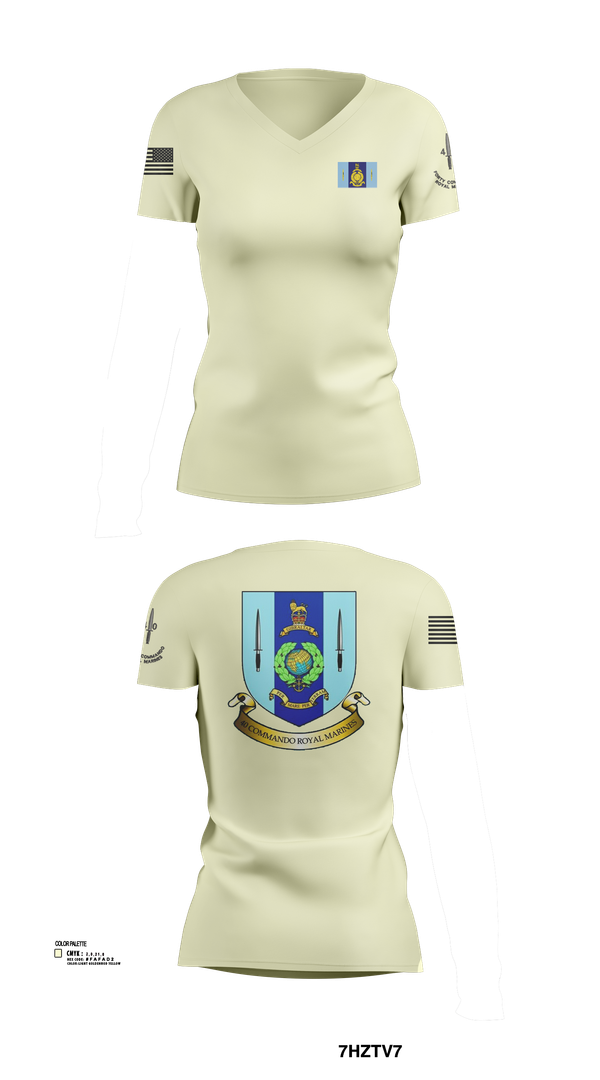 Womens Short Sleeve Vneck Shirt, 40 Royal marine commando, , Teamtime, Team time, sublimation, custom sports apparel, team uniforms, spirit wear, spiritwear, sports uniforms, custom shirts, team store, custom team store, fundraiser sports, apparel fundraiser