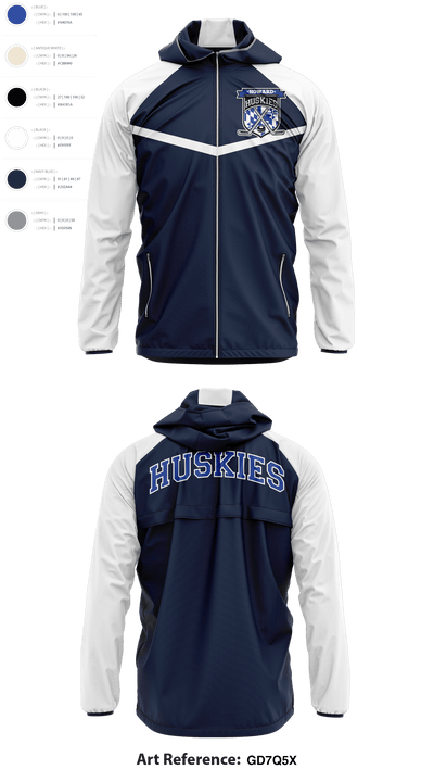 HOWARD COUNTY YOUTH HOCKEY CLUB 22258826 Windbreaker - 5