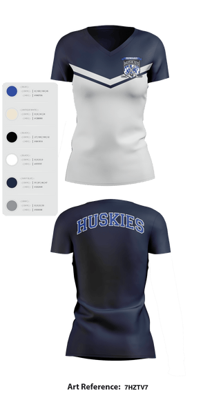 HOWARD COUNTY YOUTH HOCKEY CLUB 22258826 Women's Short Sleeve V-neck Shirt -5