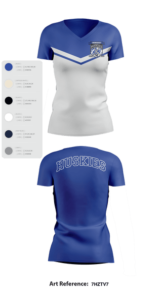 HOWARD COUNTY YOUTH HOCKEY CLUB 22258826 Women's Short Sleeve V-neck Shirt -3