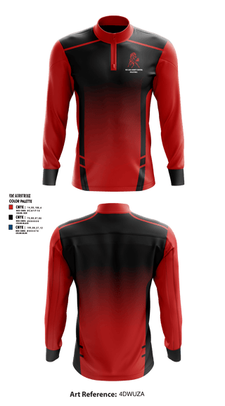 Red Lake County Central Volleyball 76259613 Quarter Zip Jacket - 1