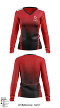 Red Lake County Central Volleyball 76259613 Women's Long Sleeve V-neck Shirt - 2