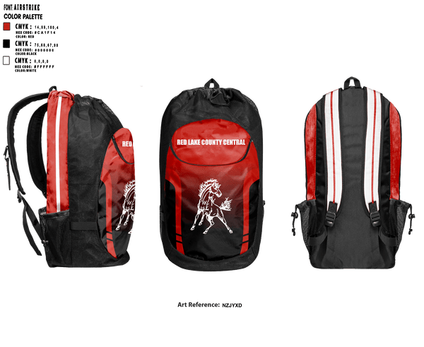 Red Lake County Central Volleyball 76259613 Gear Bag - 1