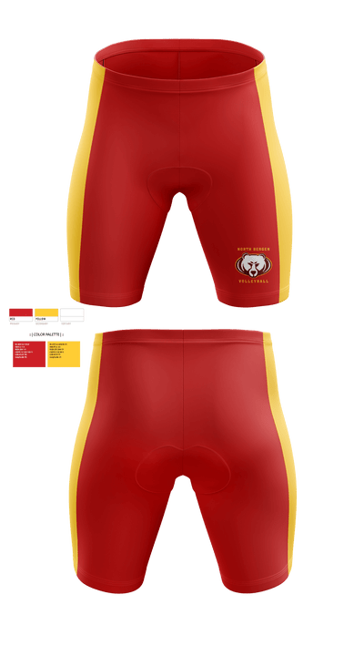 NORTH BERGEN HIGH SCHOOL VOLLEYBALL 16729860 Men's Compression Shorts -2