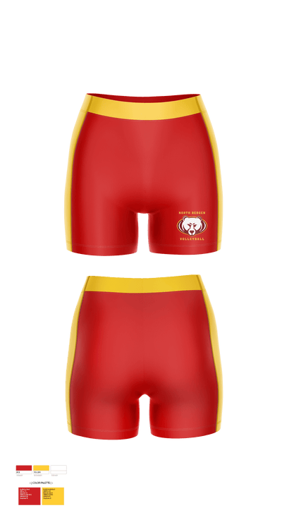 NORTH BERGEN HIGH SCHOOL VOLLEYBALL 16729860 Women's Compression Shorts - 1