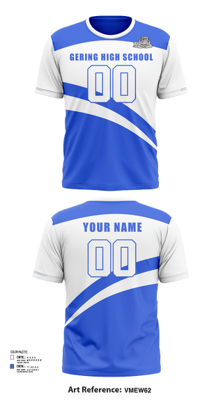 Gering High School Volleyball 94429714 Short Sleeve Performance Shirt - 157