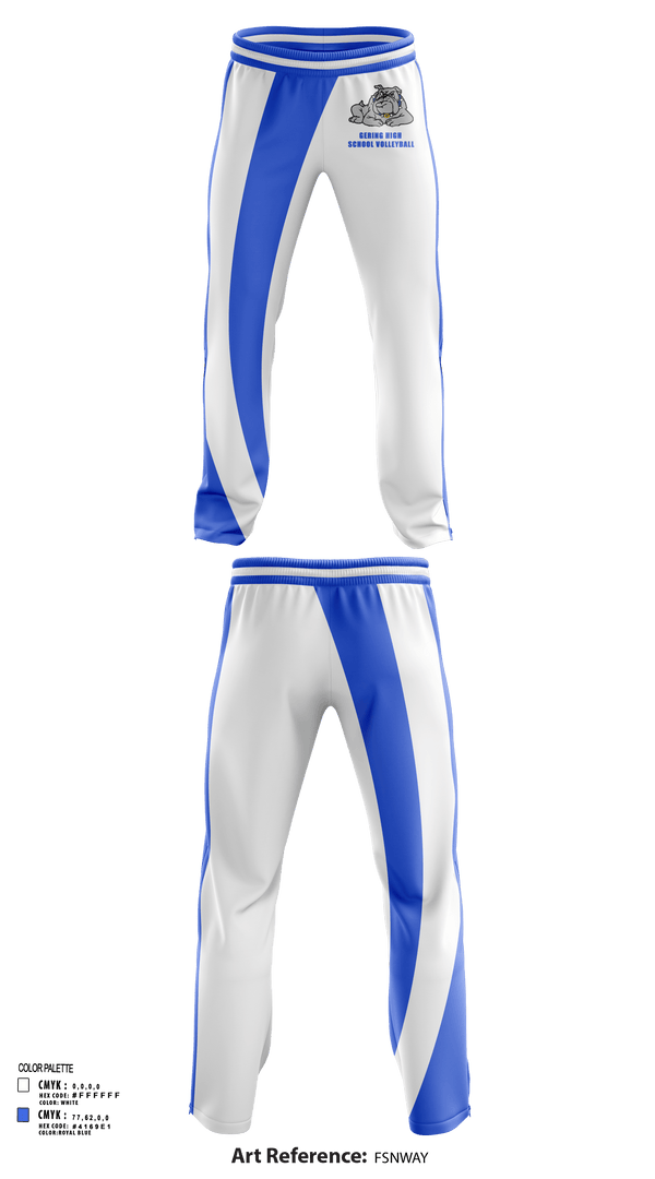 Gering High School Volleyball 94429714 Sweatpants - 156