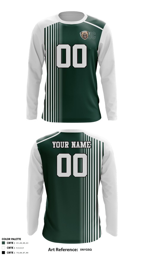 UNION CITY AREA HIGH SCHOOL VOLLEYBALL 82574689 Long Sleeve Performance Shirt -1