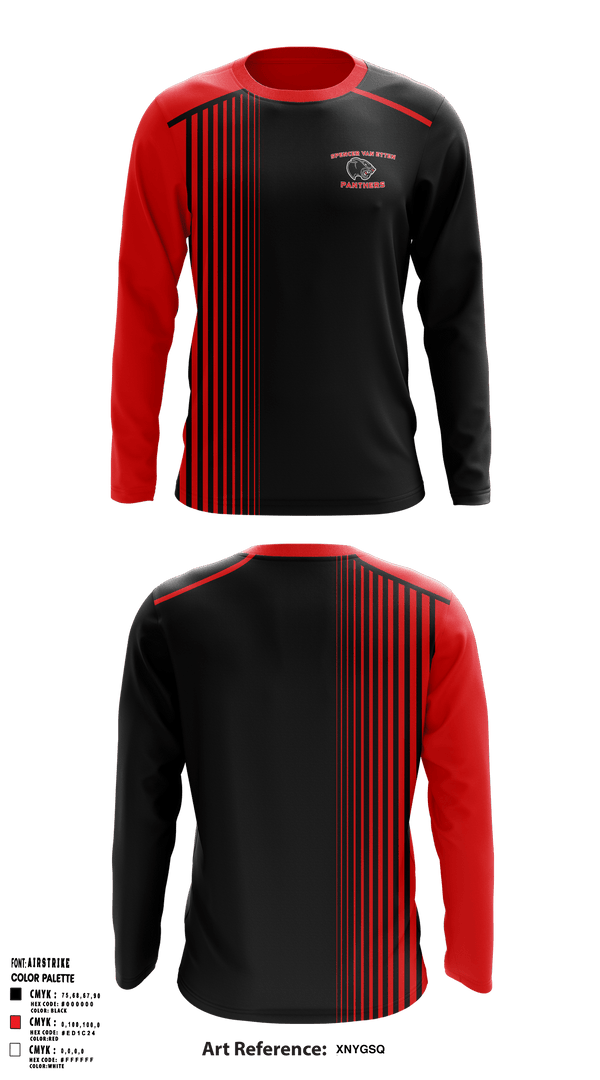 Spencer-Van Etten Middle School Volleyball 95267512 Long Sleeve Performance Shirt - 3