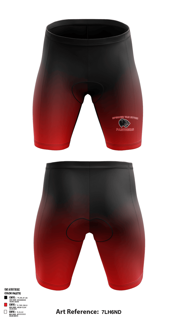 Spencer-Van Etten Middle School Volleyball 95267512 Men's Compression Shorts - 2