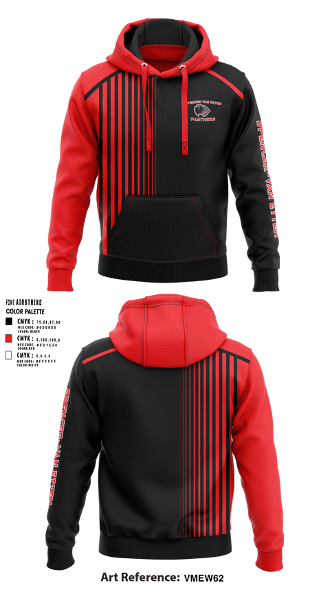 Spencer-Van Etten Middle School Volleyball 95267512 Hoodie - 1