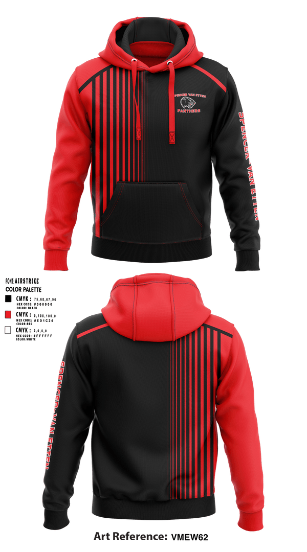 Spencer-Van Etten Middle School Volleyball 95267512 Hoodie - 1