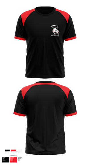 Shawnee High School	Volleyball 34723371 Short Sleeve Performance Shirt - 2