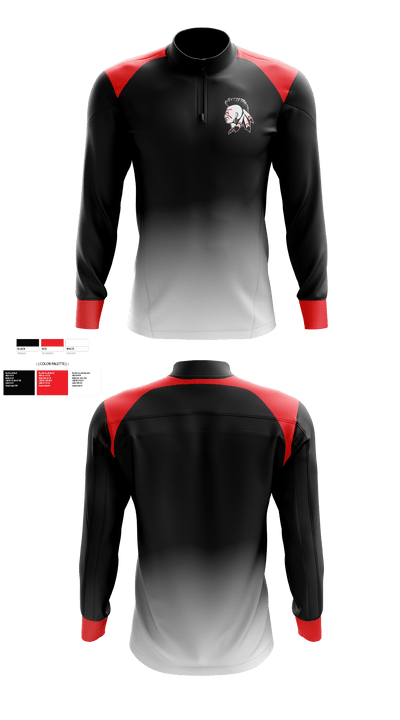 SHAWNEE HIGH SCHOOL VOLLEYBALL 34723371 Quarter Zip Jacket - 1