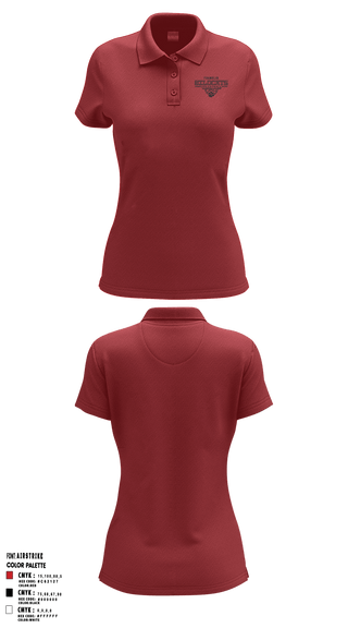 Franklin Senior High School Volleyball 23457023 Short Sleeve Performance Polo - 3