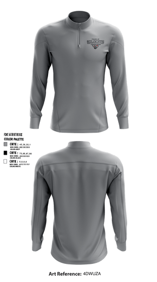 Franklin Senior High School Volleyball 23457023 Quarter Zip Jacket - 4