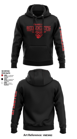 Franklin Senior High School Volleyball 23457023 Hoodie - 2