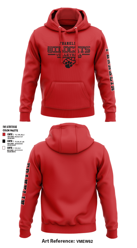 Franklin Senior High School Volleyball 23457023 Hoodie - 3
