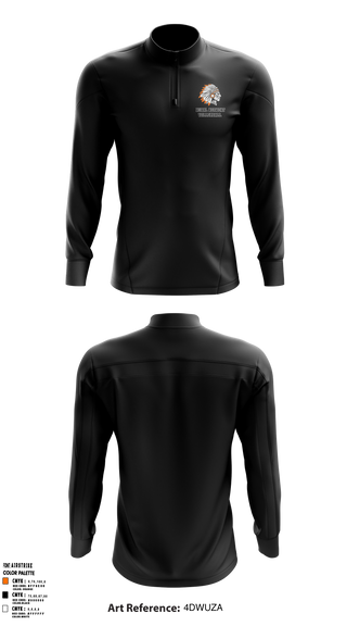 Rural Retreat High School Volleyball 1602998 Quarter Zip Jacket - 2