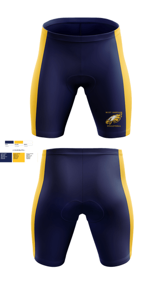 West Babylon High School	Volleyball 94859140 Men's Compression Shorts - 1