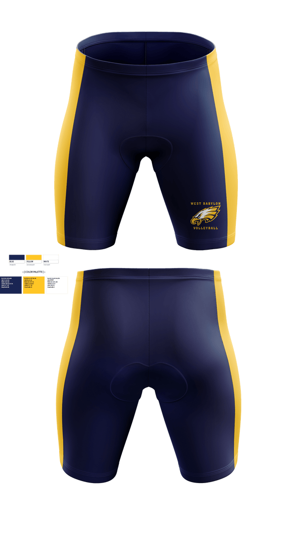 West Babylon High School	Volleyball 94859140 Men's Compression Shorts - 1
