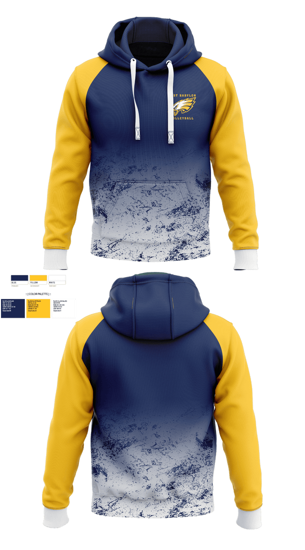 West Babylon High School	Volleyball 94859140 Hoodie - 1