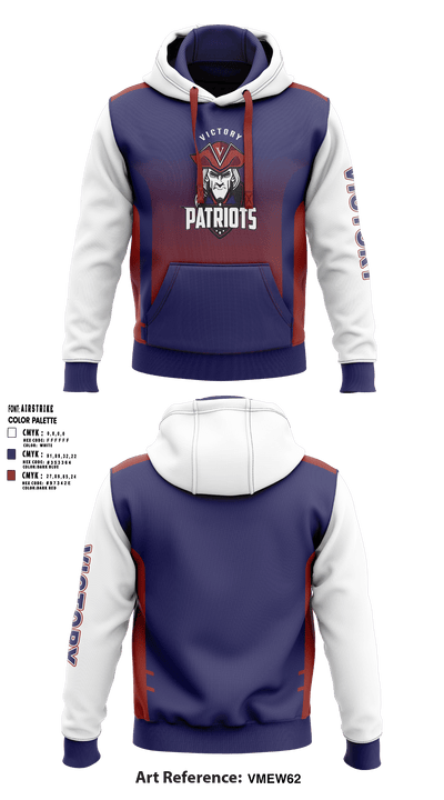 Victory Baptist Academy Volleyball 64921832 Hoodie - 1