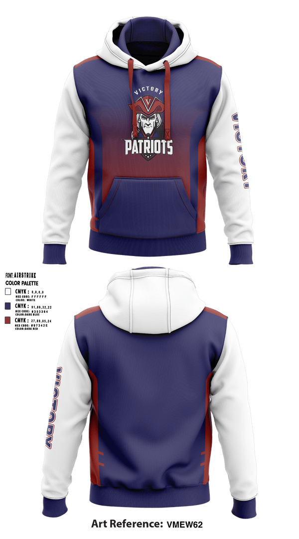 Victory Baptist Academy Volleyball 64921832 Hoodie - 1