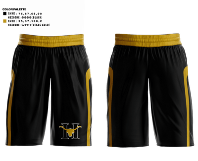 Hebbronville Junior High School Basketball 17170374 Women's Shorts - 1