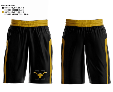 Hebbronville Junior High School Basketball 17170374 Women's Shorts - 1