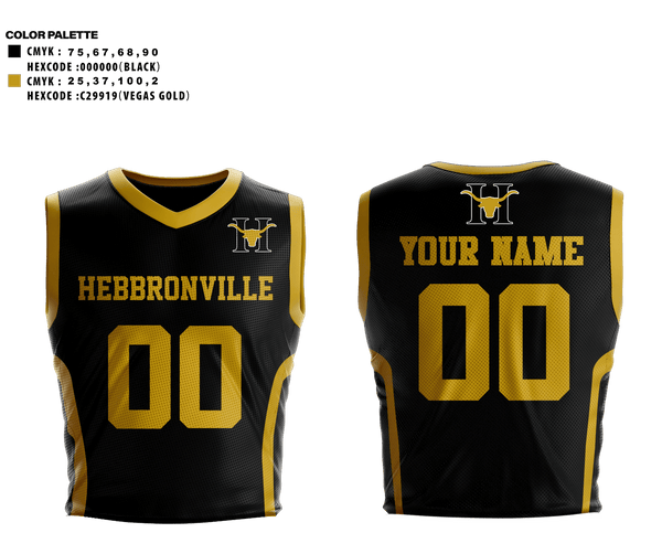 Hebbronville Junior High School Basketball 17170374 Basketball Uniform - 1