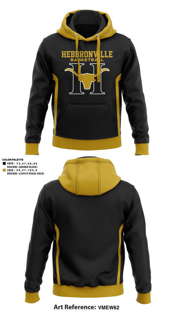 Hebbronville Junior High School Basketball 17170374 Hoodie - 1