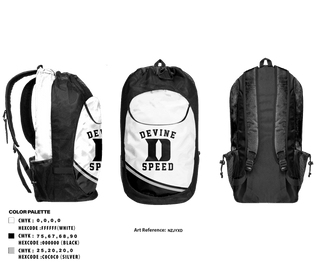 Gear Bag, Devine Speed, Track & Field, Teamtime, Team time, sublimation, custom sports apparel, team uniforms, spirit wear, spiritwear, sports uniforms, custom shirts, team store, custom team store, fundraiser sports, apparel fundraiser