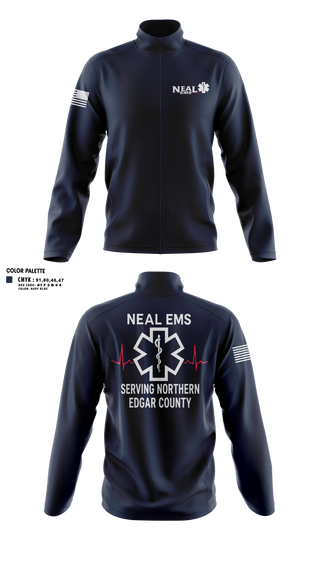 Fleece Jacket, NEAL EMS, EMS/EMT, Teamtime, Team time, sublimation, custom sports apparel, team uniforms, spirit wear, spiritwear, sports uniforms, custom shirts, team store, custom team store, fundraiser sports, apparel fundraiser