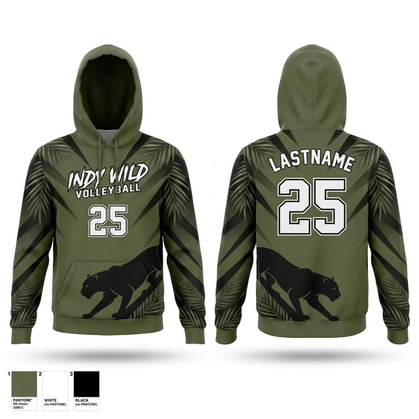 Hoodie, Indy Wild, Men's Volleyball, Teamtime, Team time, sublimation, custom sports apparel, team uniforms, spirit wear, spiritwear, sports uniforms, custom shirts, team store, custom team store, fundraiser sports, apparel fundraiser