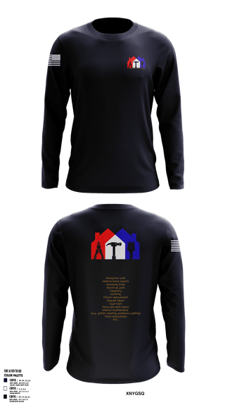 Earl's Handyman Home Repair ETC 89145223 Long Sleeve Performance Shirt - 1