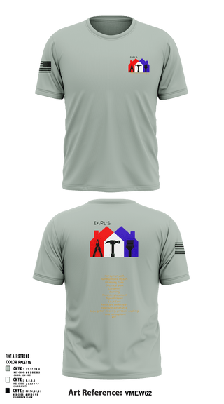 Earl's Handyman Home Repair ETC 89145223 Short Sleeve Performance Shirt - 2