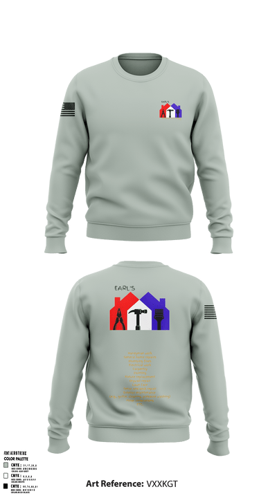 Earl's Handyman Home Repair ETC 89145223 Crew Neck Sweatshirt - 2