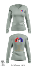 Earl's Handyman Home Repair ETC 89145223 Women's Long Sleeve V-neck Shirt - 2