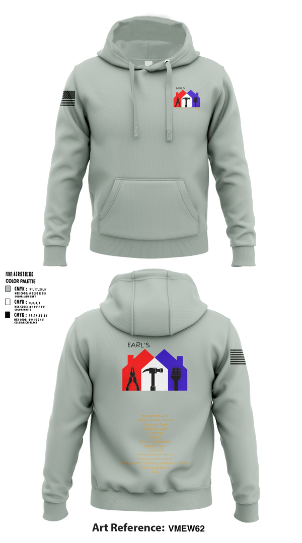Earl's Handyman Home Repair ETC 89145223 Hoodie - 2