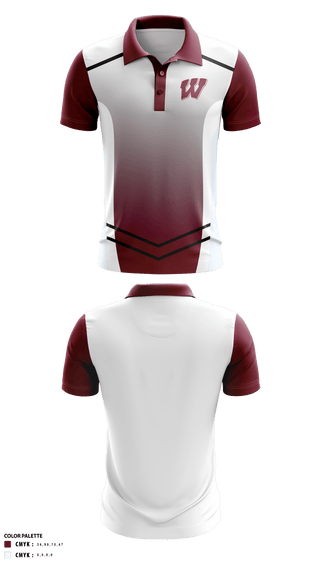 Waskom High School Volleyball 72378771 Short Sleeve Performance Polo - 1