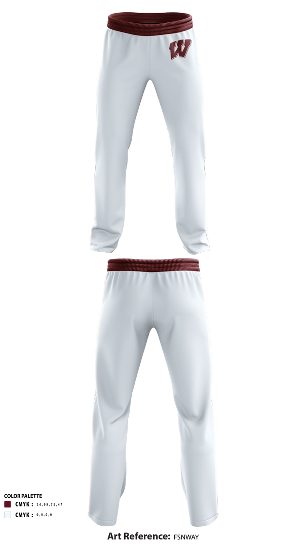 Waskom High School Volleyball 72378771 Sweatpants - 1