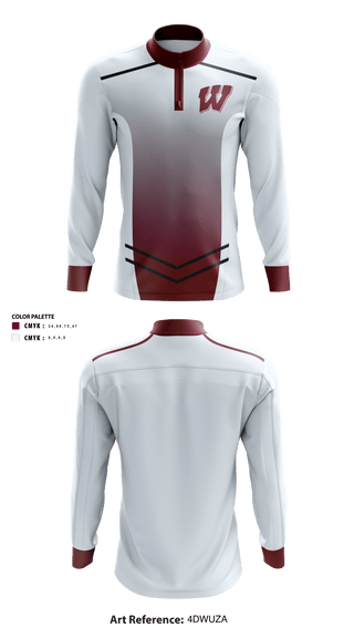 Waskom High School Volleyball 72378771 Quarter Zip Jacket -1