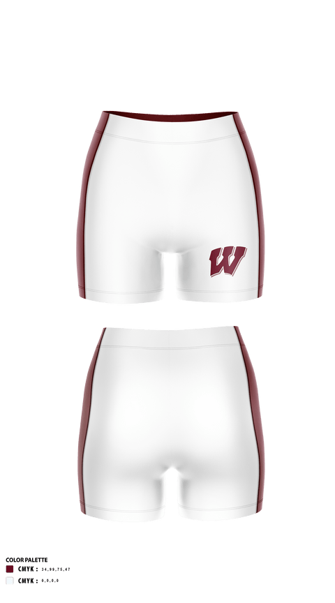 Waskom High School Volleyball 72378771 Women's Compression Shorts - 2