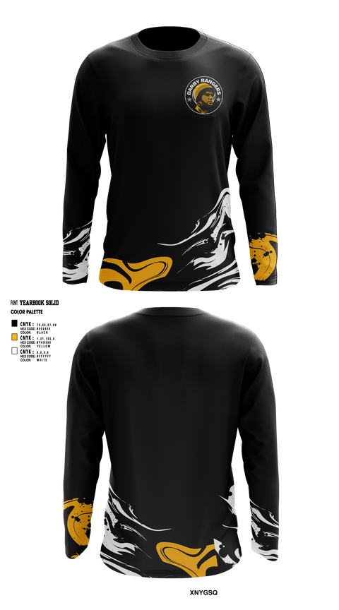 Darby Middle School 	Cross Country 88381014 Long Sleeve Performance Shirt - 1
