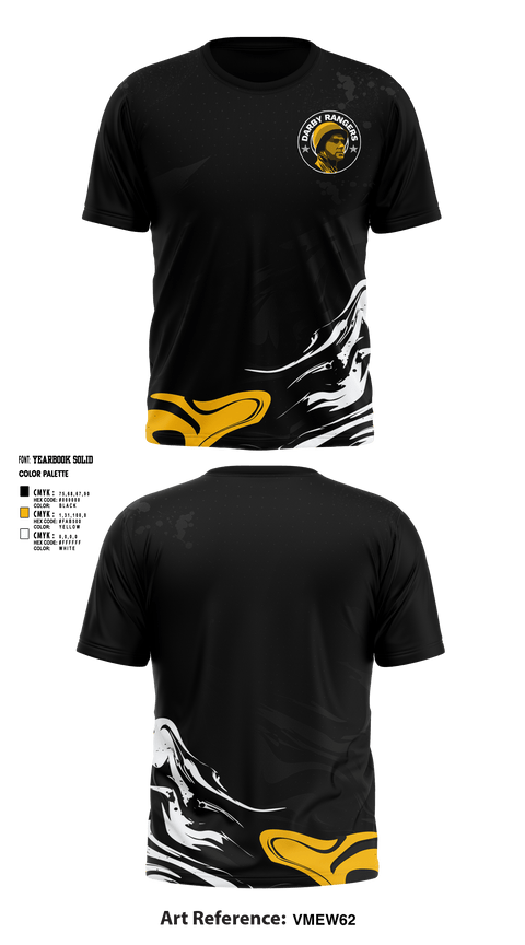 Darby Middle School Cross Country 88381014 Short Sleeve Performance Shirt - 1