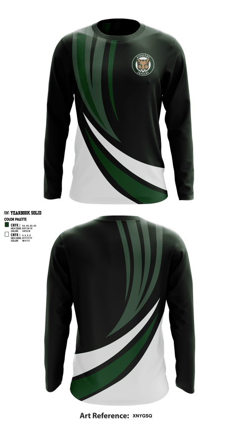 Kingston High School Cross Country 57254622 Long Sleeve Performance Shirt - 1